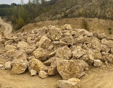 Gravier blanc concassé, Agen, Carrière Testut & Fils